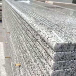 商洛芝麻白楼梯踏步 花岗岩楼梯板材