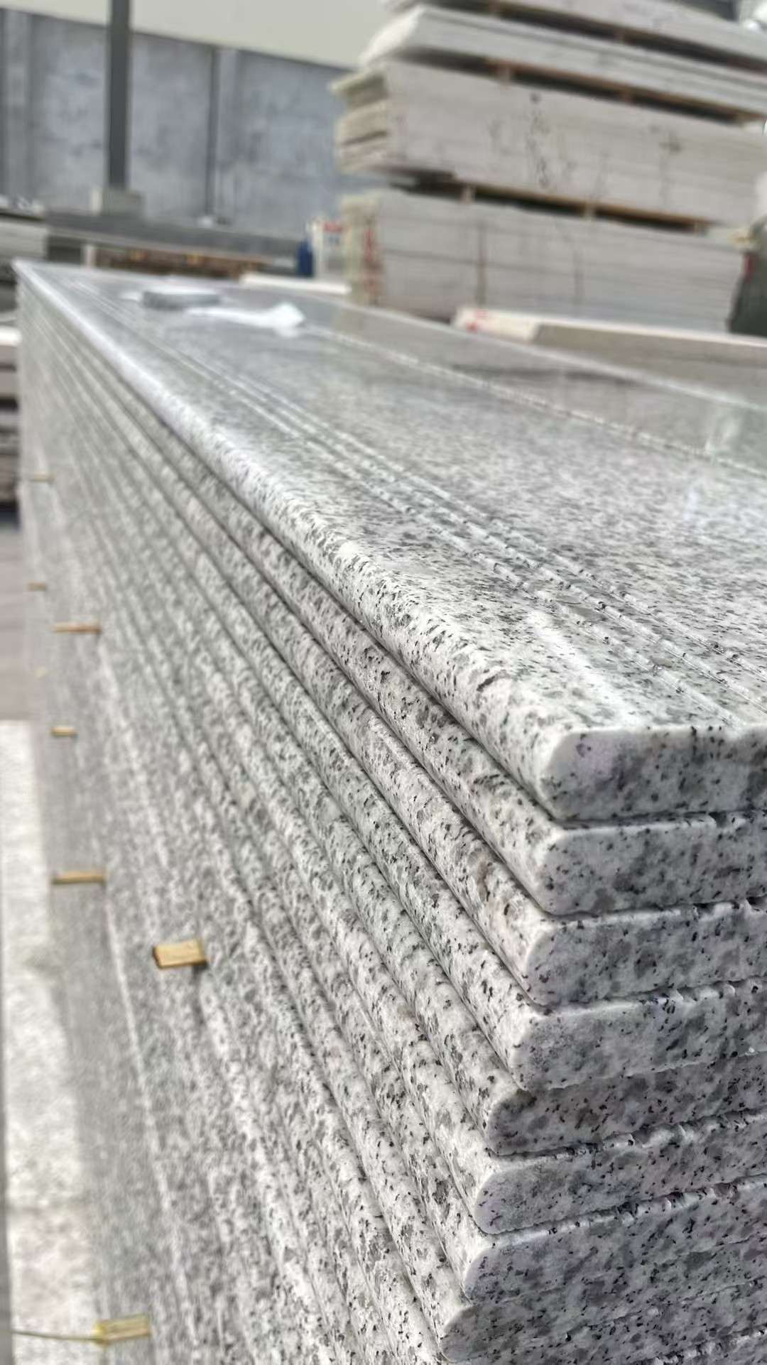 商洛芝麻白楼梯踏步 花岗岩楼梯板材