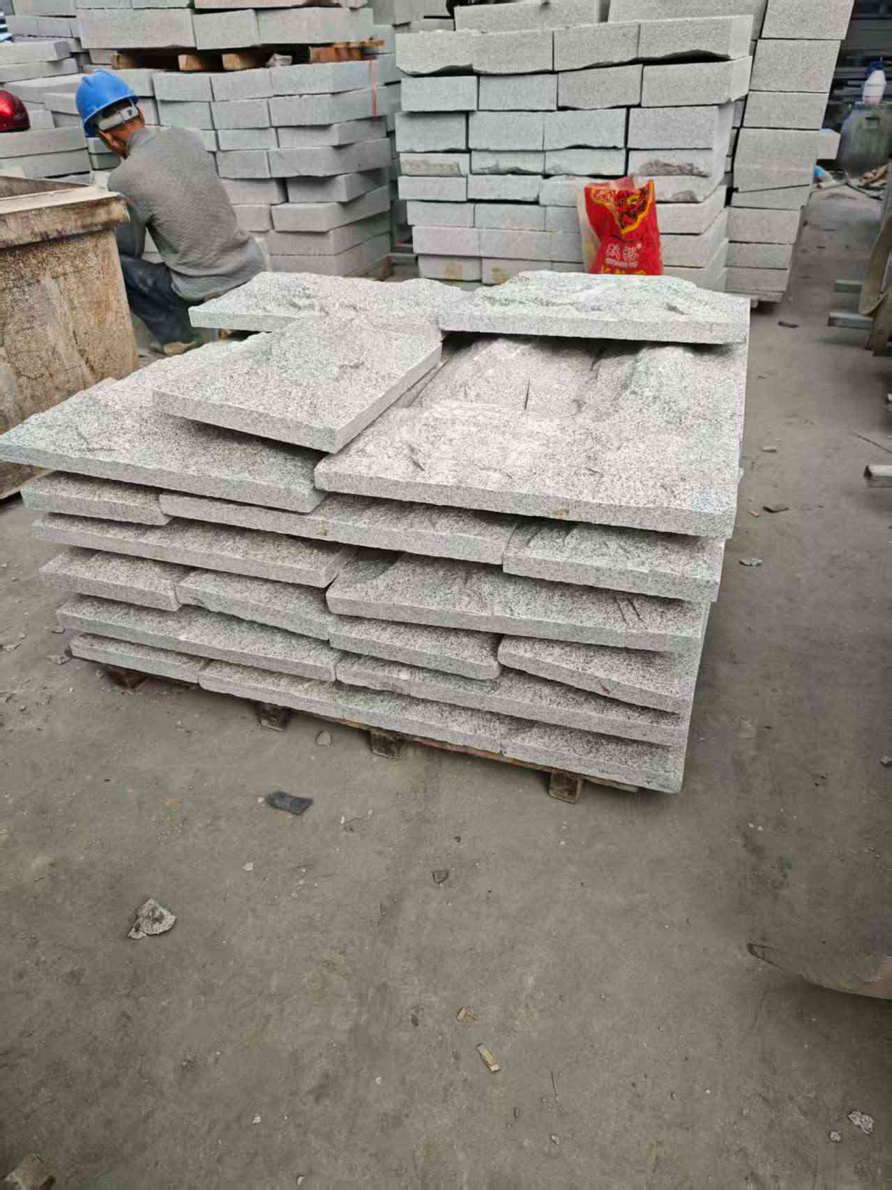 商洛芝麻白蘑菇石，自然面