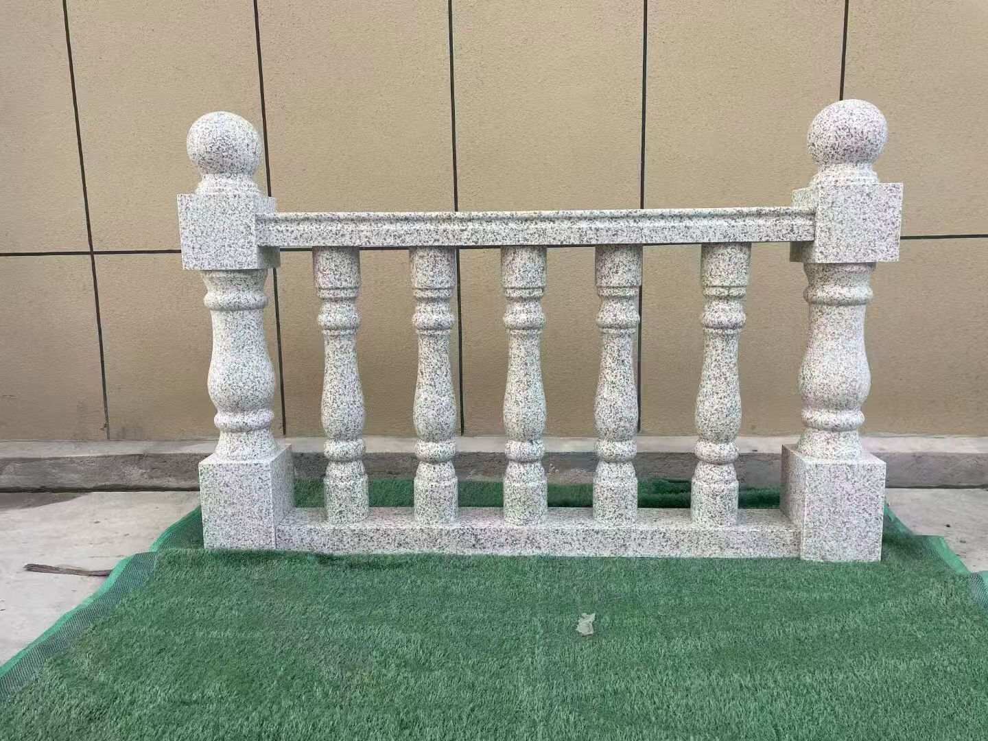 商洛芝麻白阳台栏杆 花岗岩栏杆